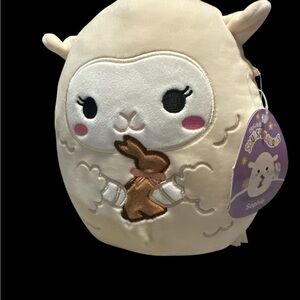 Squishmallow 8" Sophie Sheep with Chocolate Bunny Spring Lamb Easter Plush New
